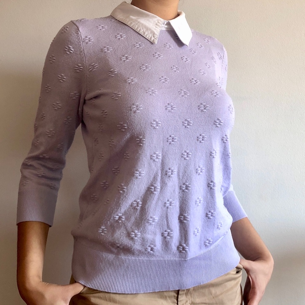 Lilac collared sweater